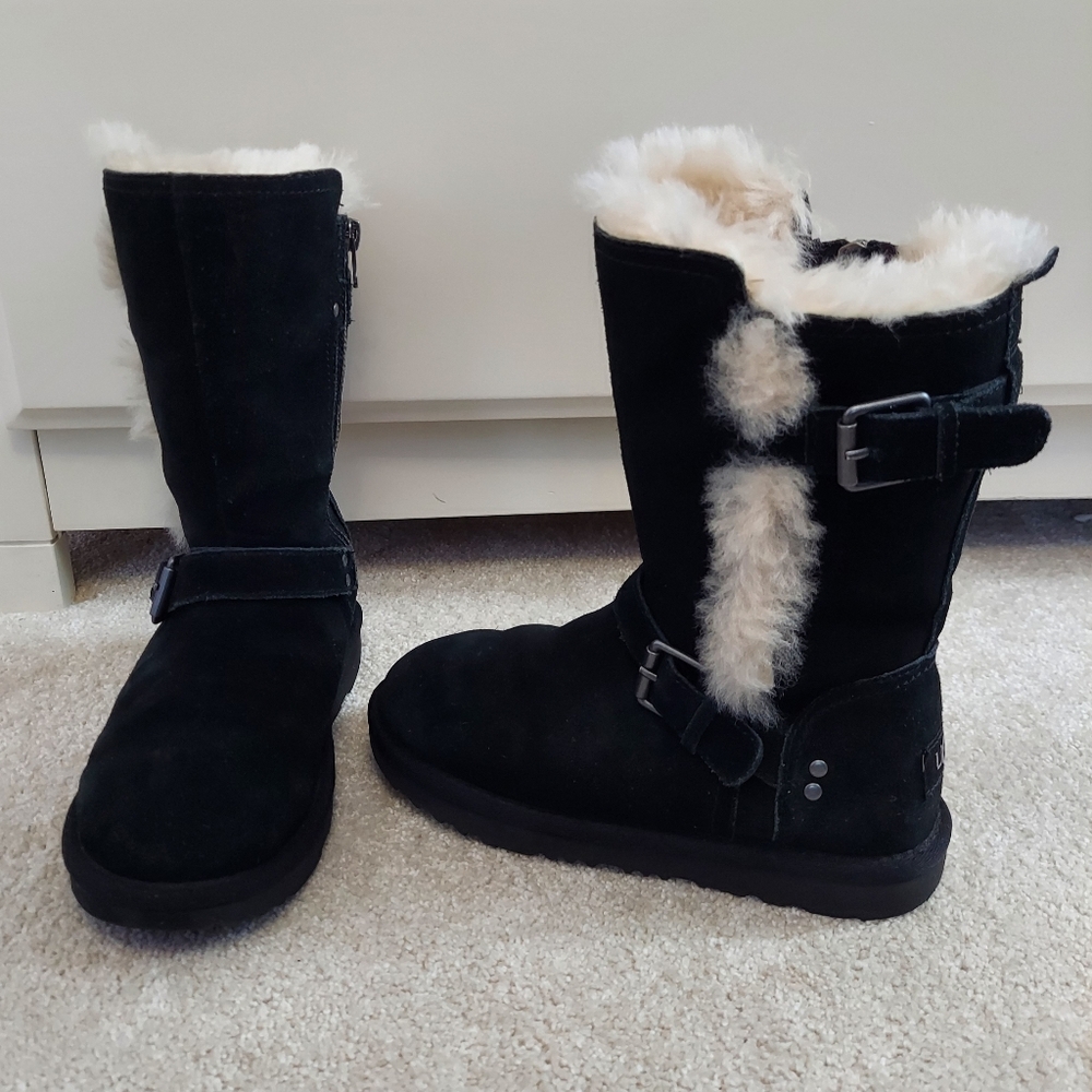 UGG Black Suede Boots